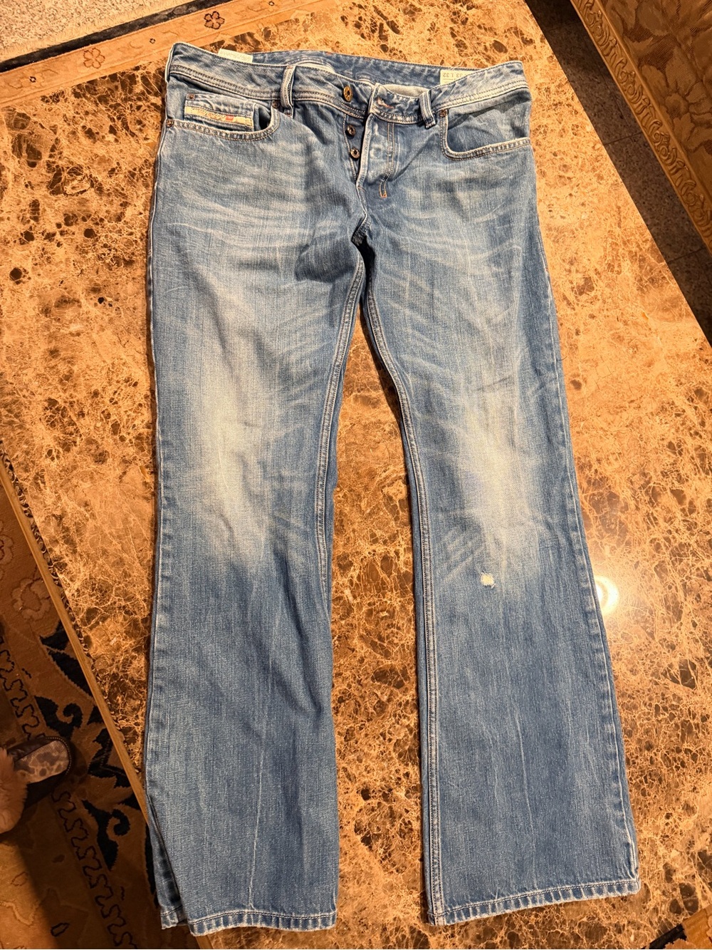 Diesel Light Blue Flare Jeans -Men